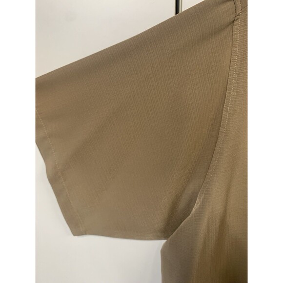 Vintage Fulton Street Shirt Works‎ Button Down Sand Brown Size 2XLT Made In USA - Picture 6 of 10